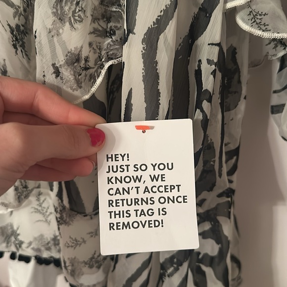 ✨NWT~ASOS Ruffle Zebra 🦓 Dress✨ - Picture 5 of 6